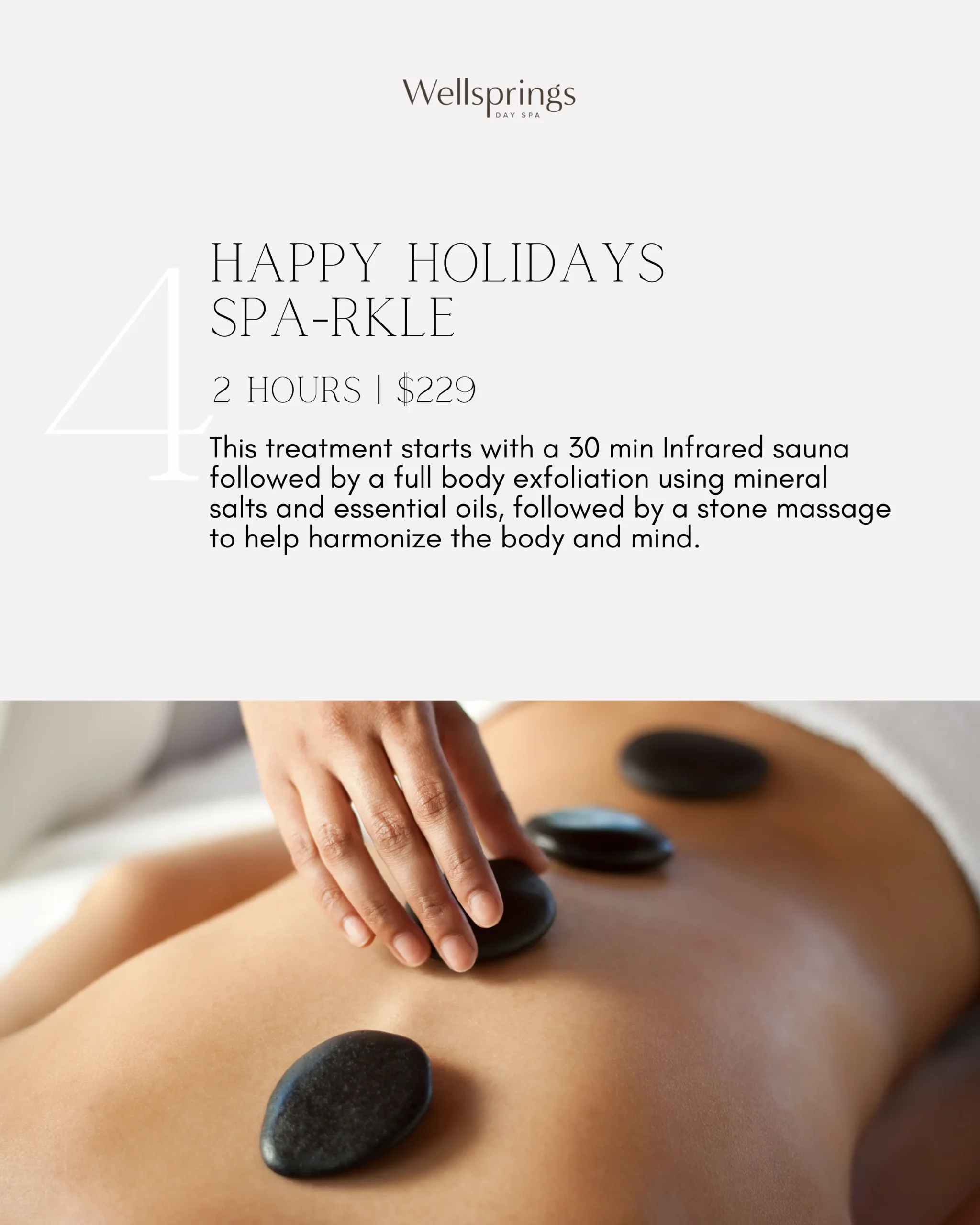 Nail care voucher featuring a close-up of neatly manicured nails with warm golden hues