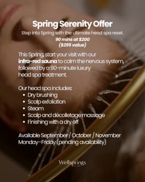 Spring Serenity Offer - 90-minute luxury head spa treatment